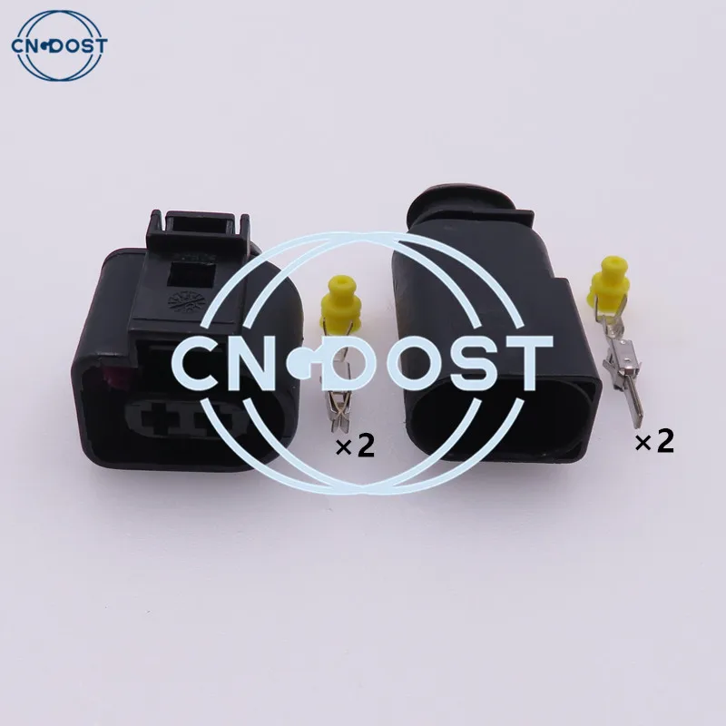 

1 Set 3.5mm Automotive Wire Cable Connector 1J0973722 8D0973822 Electrical Horn Socket AC Assembly 1717692-1 8D0973822