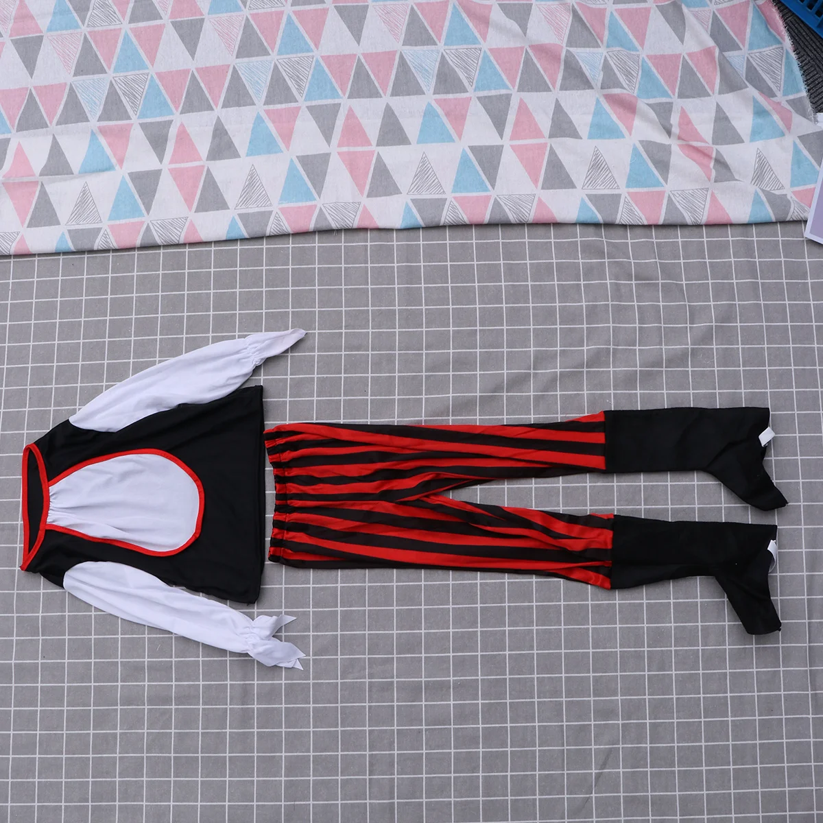 1 Zestaw Kostium Pirata dla Dzieci na Halloween, Klasyczny Strój Rozmiar XL na Występy Sceniczne, Cosplay, Kostium Pirata dla Dzieci