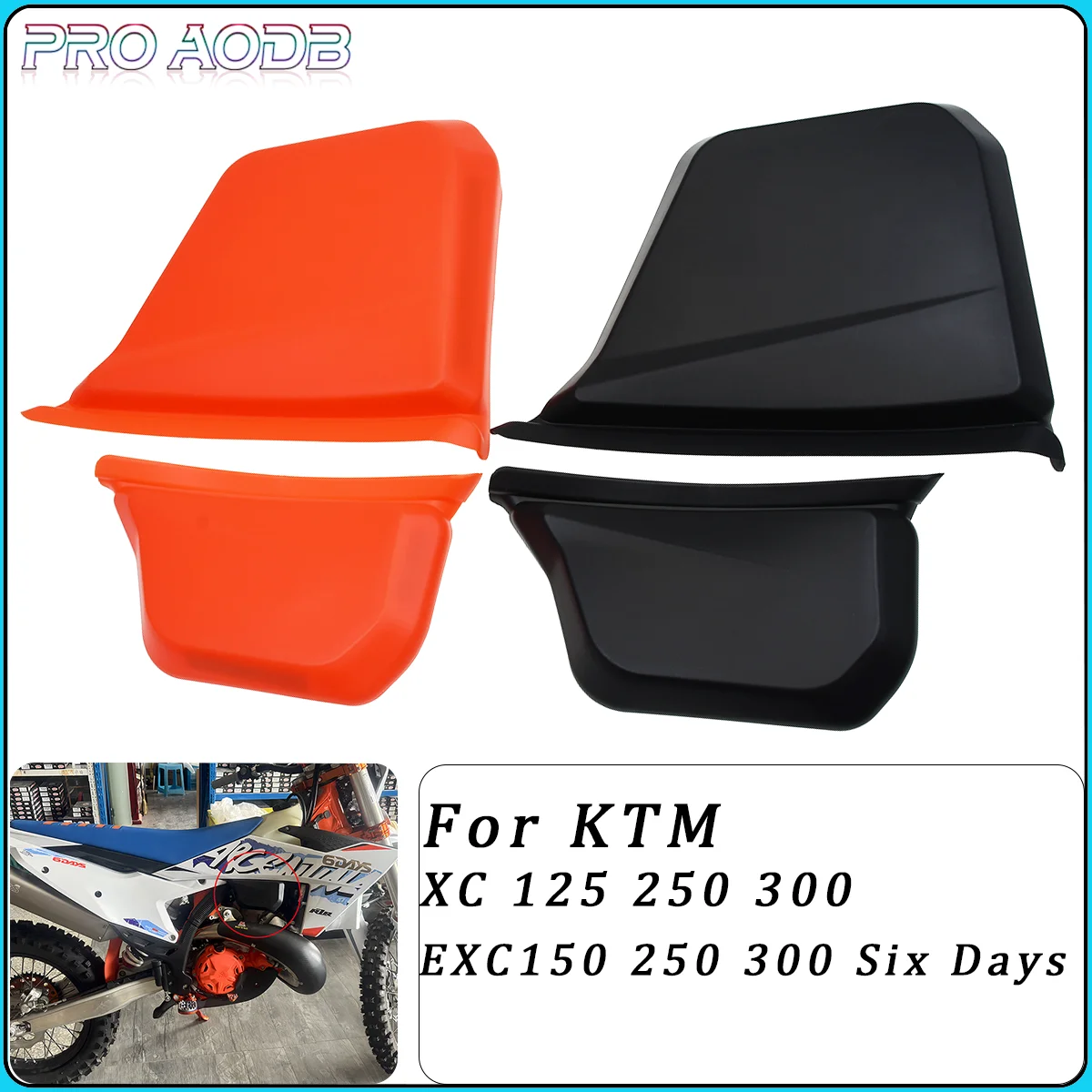 Motorcycle Oil tank left and right protective cover shell For KTM 125EXC 150EXC 250EXC 300EXC 125XC 250XC 300XC SIX DAYS 2024