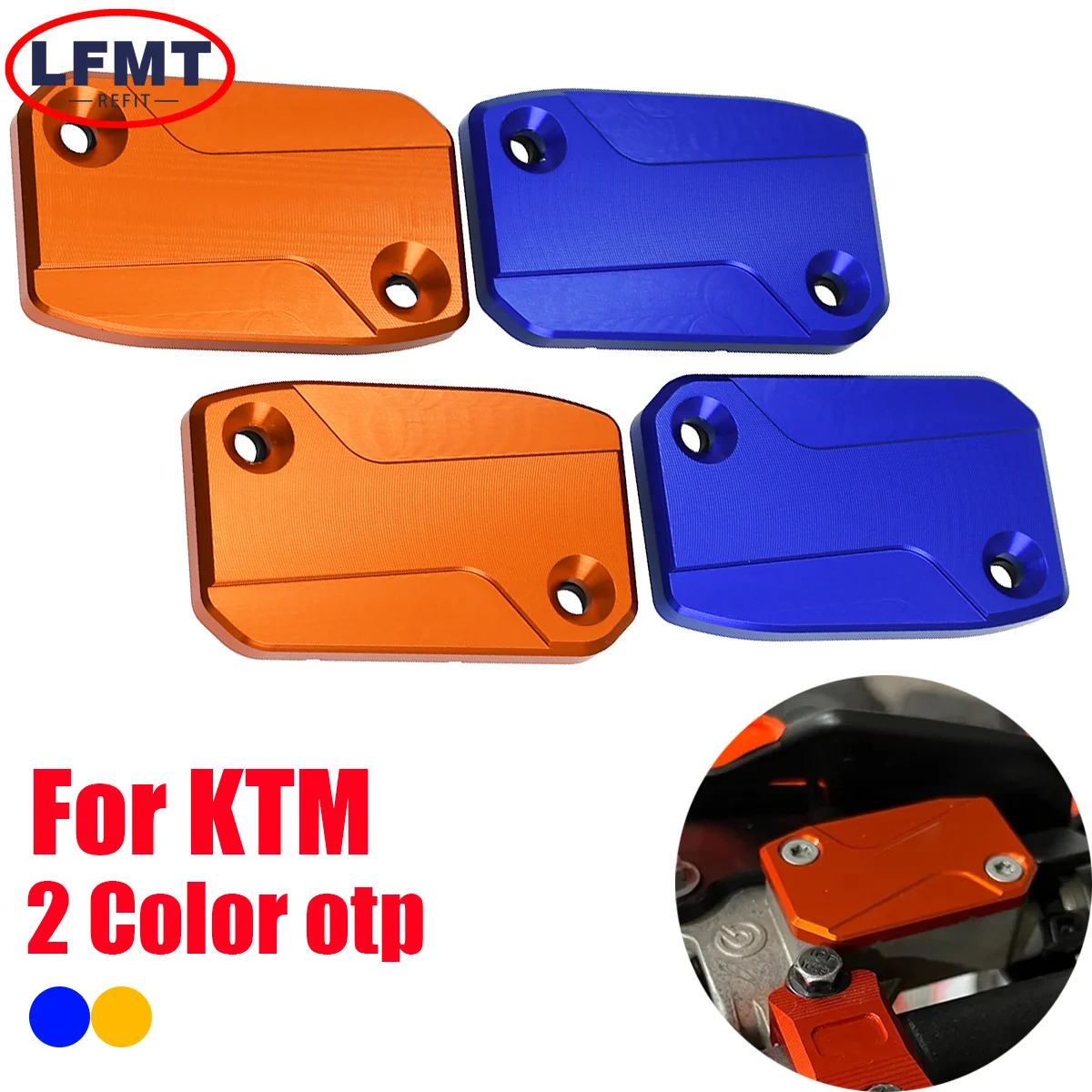 

CNC Front Brake And Clutch Fluid Reservoir Cover Cap For Husqvarna FC FR TE KTM SX EXC EXCF SMR SXF XCF EXC Dirt bike 2021