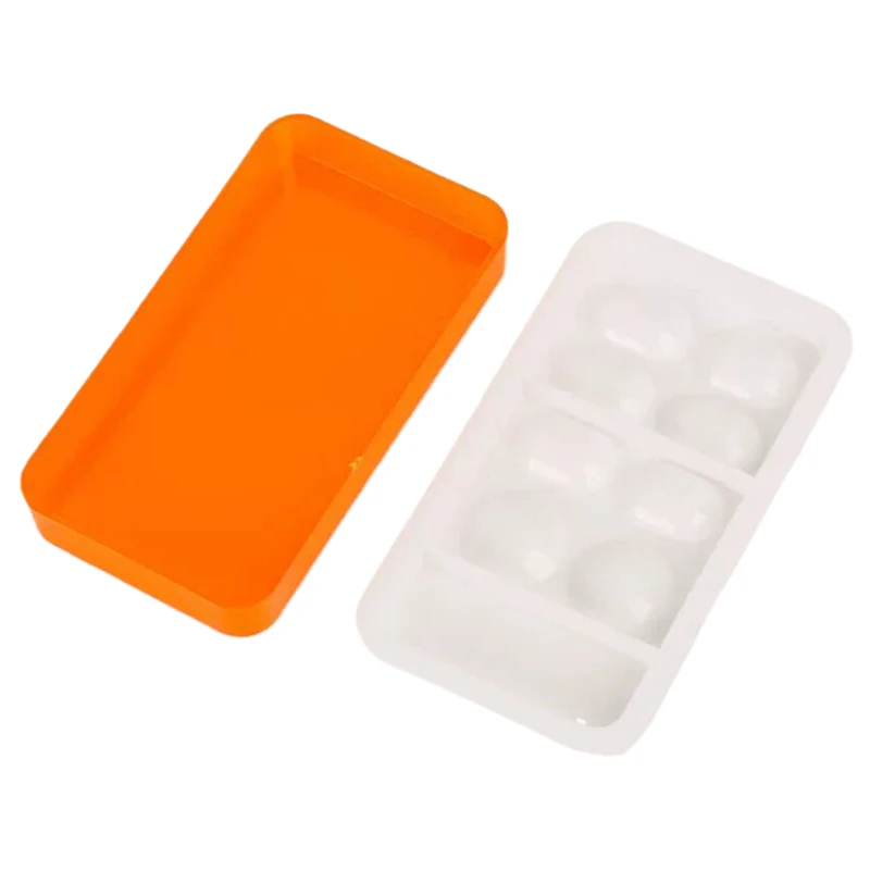 Dental Palette With Cover Dental Veneer Box Organizer Tool 8 Slots Dental Shade Light Storage Mixing Box