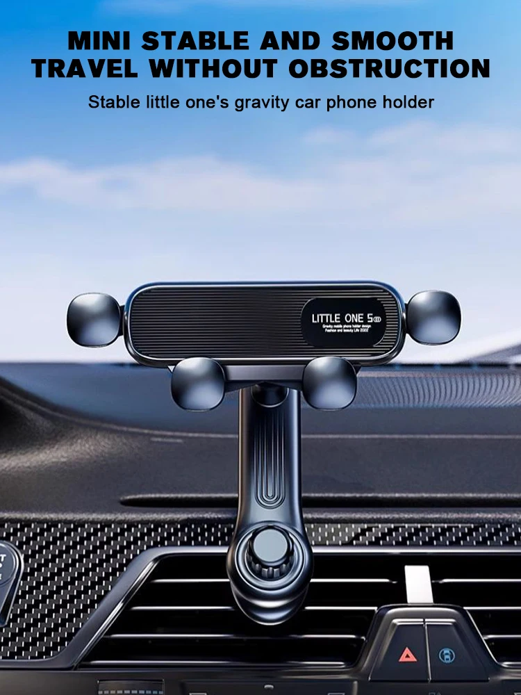 Prese d\'aria per auto supporto per Clip asta di prolunga supporto per telefono per auto a gravità girevole a 360 ° nella staffa di supporto per