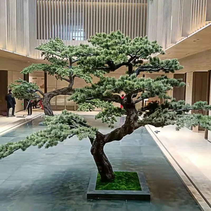 Fonte di fabbrica di alta qualità all'ingrosso Oem Odm Personalizzazione alberi bonsai albero di pino artificiale per la decorazione domestica
