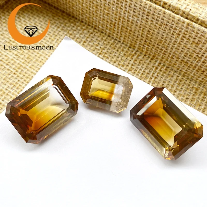 

Выращенный в лаборатории сапфир, изумрудная огранка, цвет кофе, стиль Майяра, свободный камень, лабораторные драгоценные камни, AGL, тонкие бусины для изготовления ювелирных изделий по индивидуальному заказу