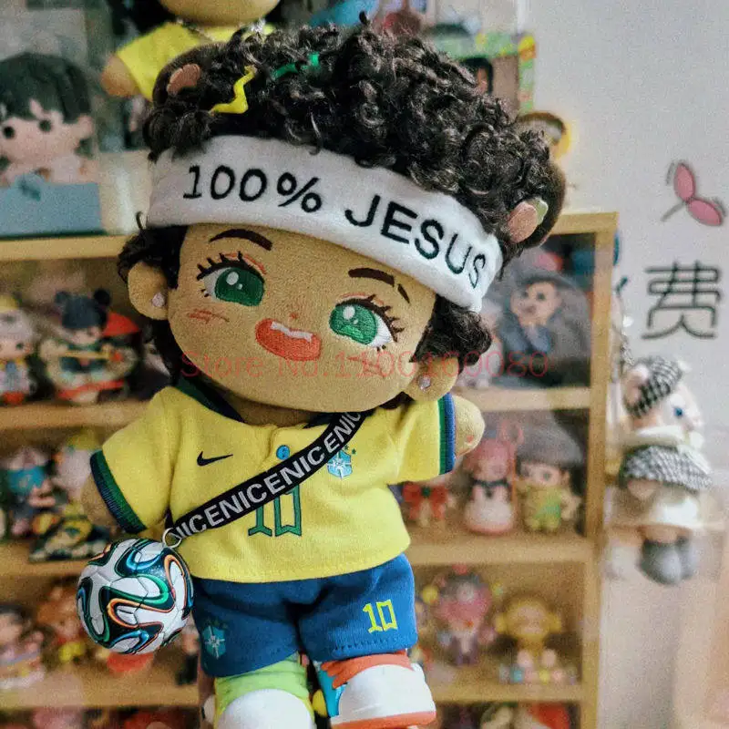 【NJ】20CM Football star themed plush toy filling is an excellent collectible gift for football fans and collectors view 3