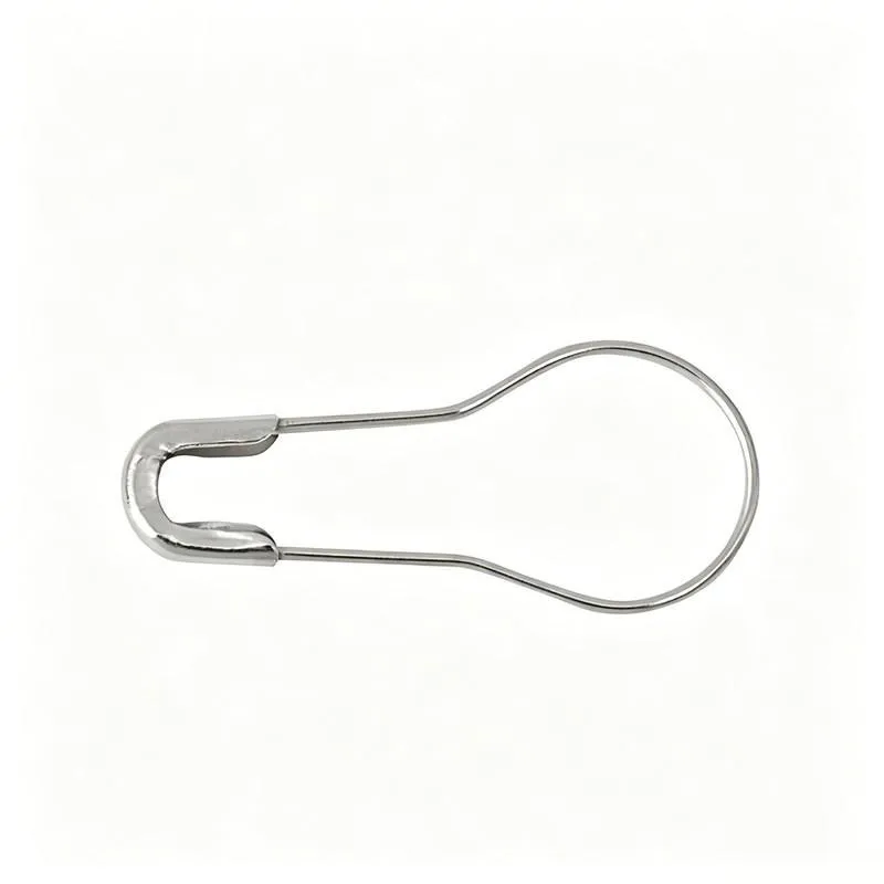 Gourd-Shaped Head Iron Safety Pins, 10 pcs, Clothing Label Fixing, Durable Iron Material for Sewing Accessories