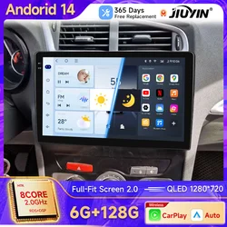 CARPLAY Radio Android Screen For Citroen C4 C4L DS4 2012 - 2017 Multimedia Receiver Auto Wireless CPU HDR Wifi GPS Head Unit BT