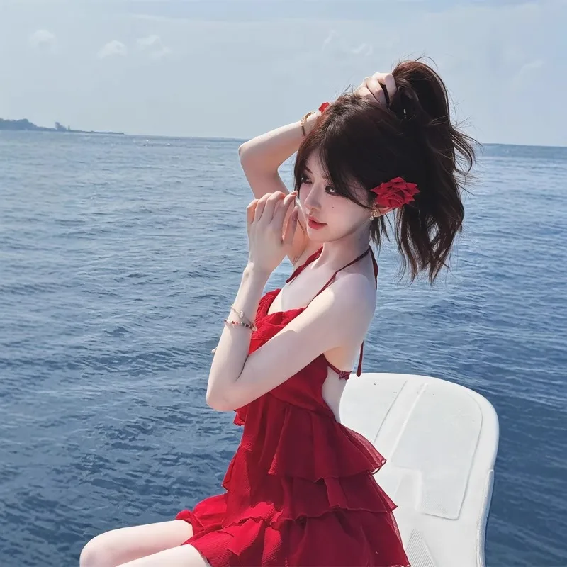 Jurken Mouwloos Dames Bruiloft Civiel Zomer Linnen Ombre Gradiënt Colorblock Meerkleurig Raster Oversized Breed Baggy Loose-Fit