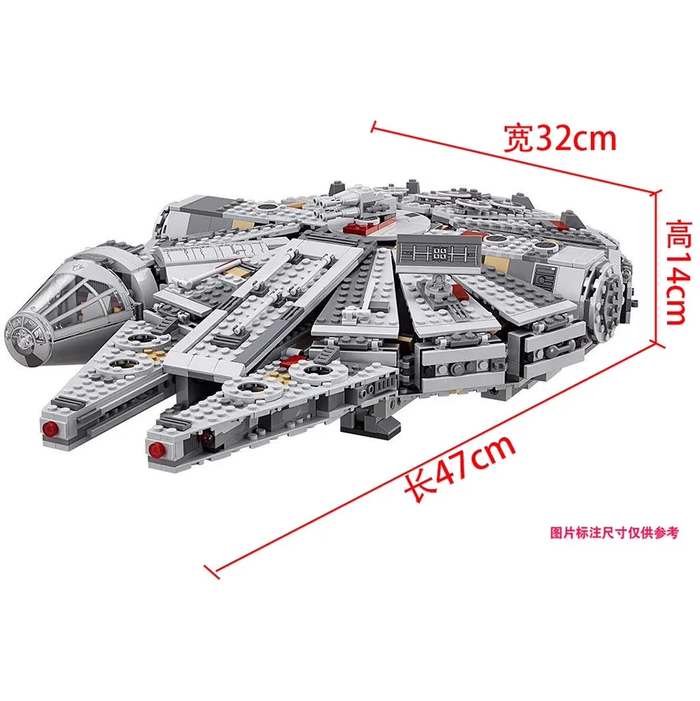 1381 Stuks Millennium Schip Force Ontwaakt Set Compatibel 75257 Falcon Model Bouwstenen Speelgoed Voor Kinderen Gift Kids