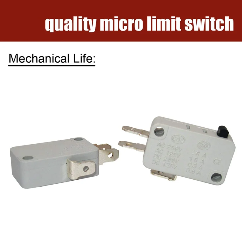 10Pcs Universal Microwave Door Oven Freezer Micro-Type Limit Switch Series AC/DC 125V 250V V-15-1C25 Snap Action-A54Q