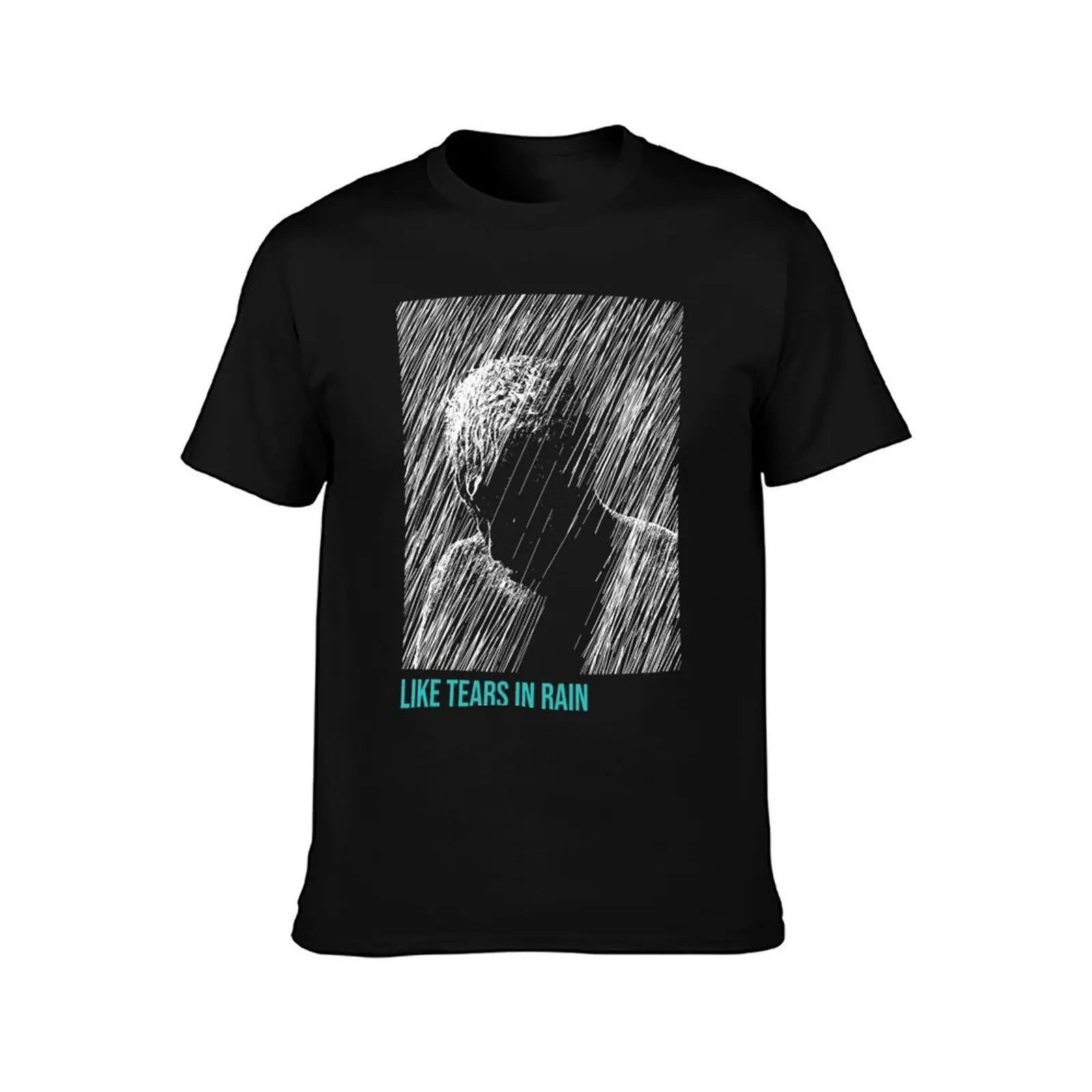 Like Tears In Rain T-Shirt Summer Casual Cotton Tee Oversized Streetwear Tops Vintage Graphic Print Loose Fit Short Sleeve