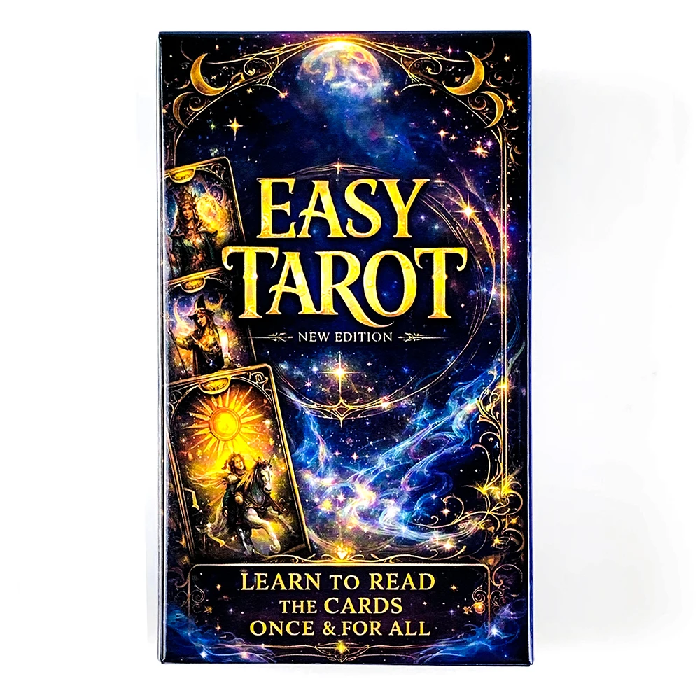 Easy Tarot Cards 78 Tarot Deck English Version Divination Fortune Telling Edition Board Game,Family Entertainment Party Game