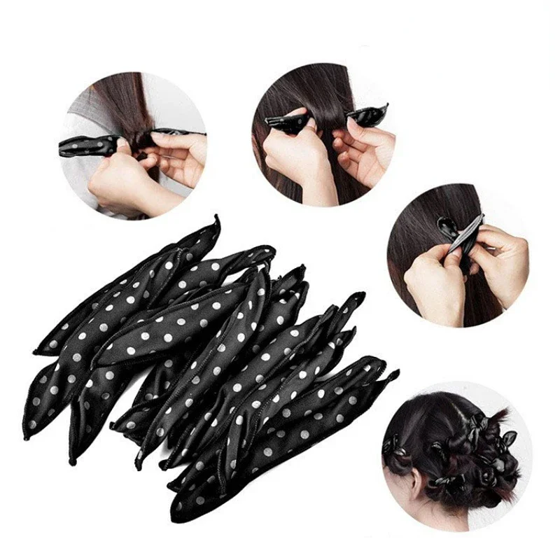 5pcs/set Heatless Hair Curlers No Heat Hair Rollers Soft Curls Women Sleeping Lazy Curling Rods Wave Formers Hair Styling Tools