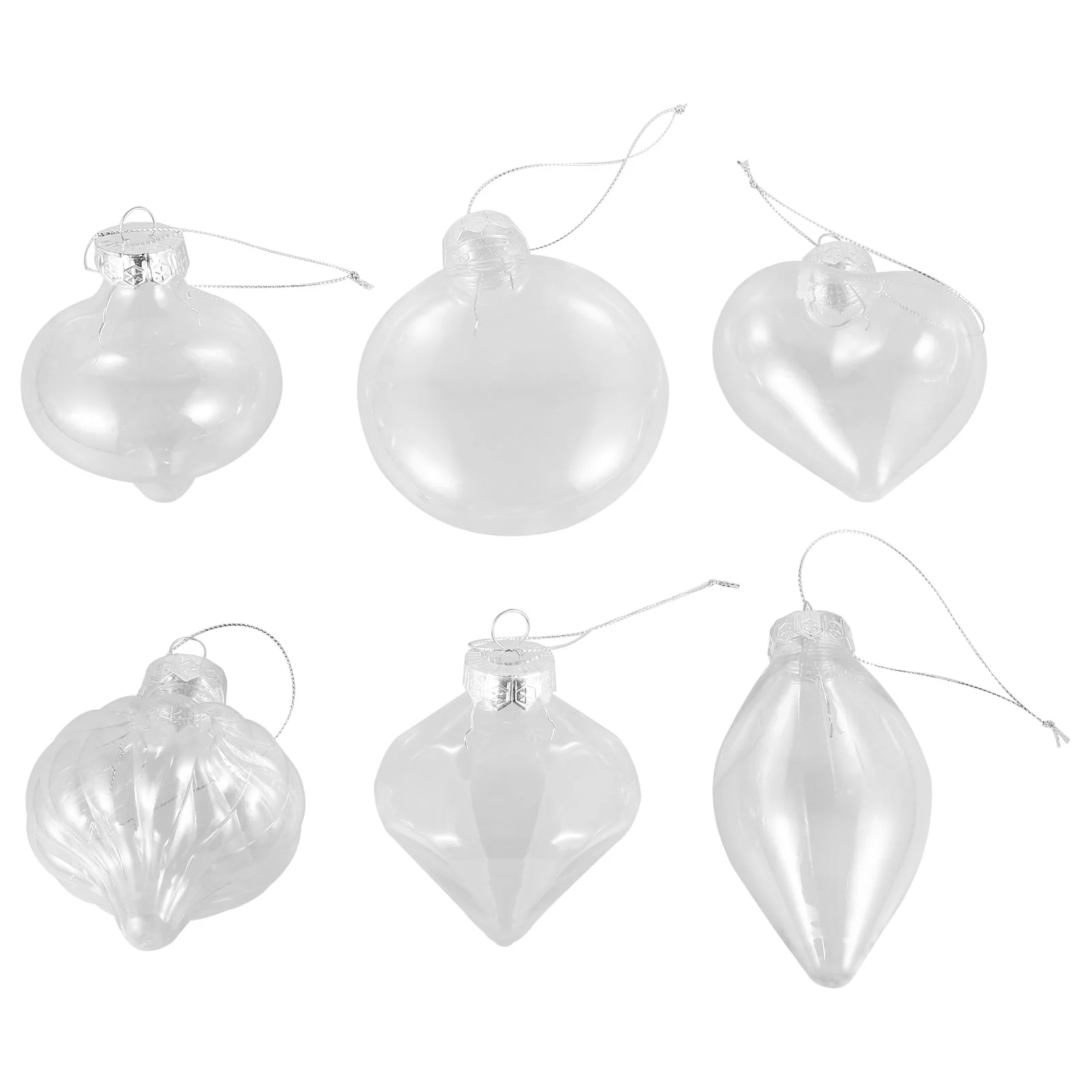 

Decorative Ball Ornament Christmas Balls 1100X900X900CM The Pet Fillable Bauble Ornaments Clear for Crafts