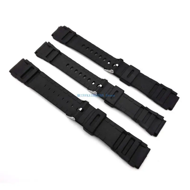 C1FE Silicone Rubber Watch Strap Band Deployment Buckle Diver Waterproof 18mm 22mm