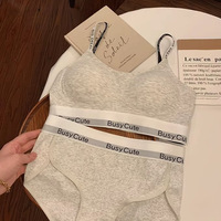 New Letter-free Comfortable Lingerie for Women Without Underwire, Anti-sagging and Comfortable Sports Bra Cover Set