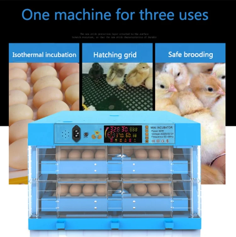 Automatic Egg Incubator With Egg Turner Digital Temperature Humidity Controller For Parrot Chick Bird Poultry Hatching