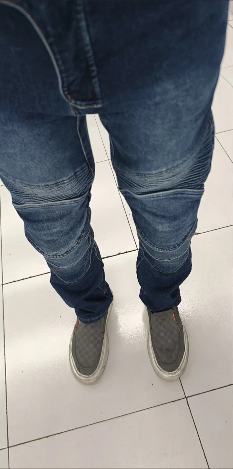 

Motorcycle jeans anti-fall pants washed elastic riding cross-country motorcycle pants