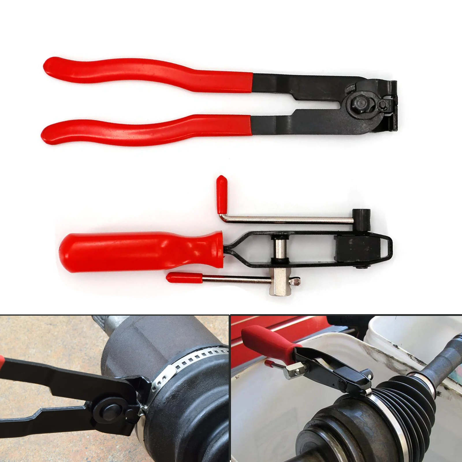CV Boot Clamp Pliers CV Joint Ear Clamp Banding Tool Set for Vehicles ATV UTV Boot Clamps Car Reparing Tools Hose Axle Plier