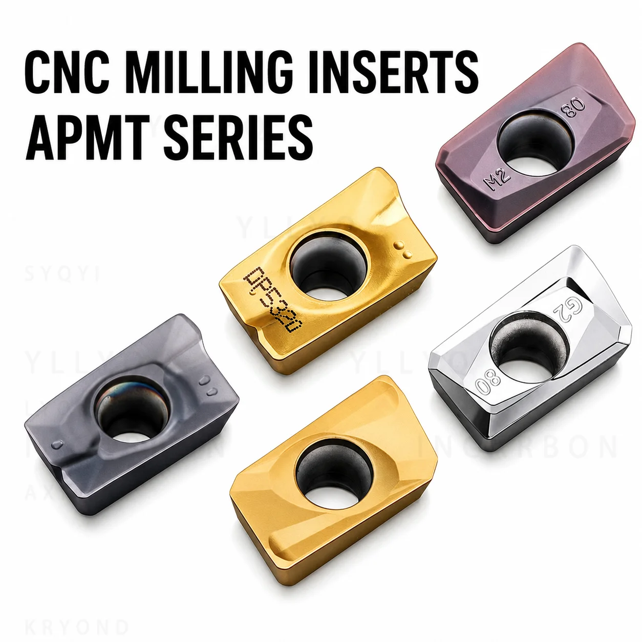 APMT1604 DF DL Carbide Milling Inserts CNC Indexable Cutter Inserts for Titanium High Temperature Alloy Roughing Finishing