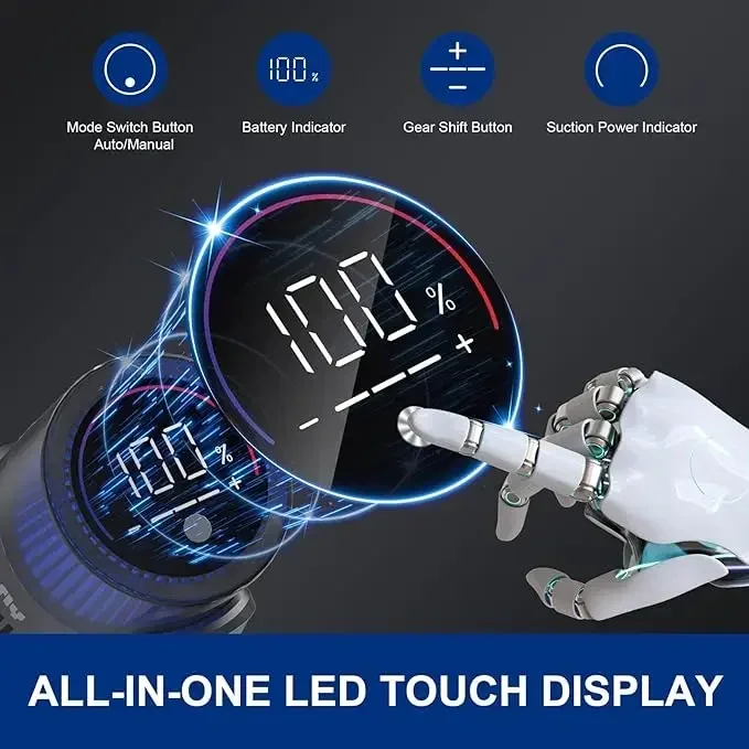 مكنسة كهربائية لاسلكية محمولة باليد على شكل عصا السجاد وشعر الحيوانات الأليفة