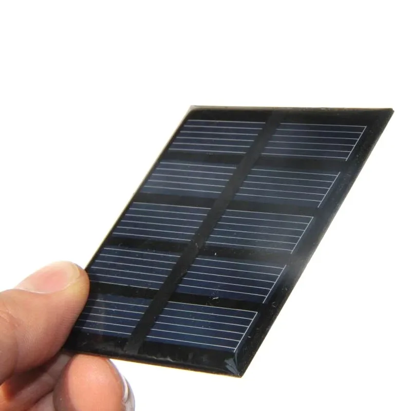 0.5W 2.5V Mini Small Solar Celll 58*70mm Epoxy Tiny Solar Panel for DIY Solar Charger Toys Education Kits