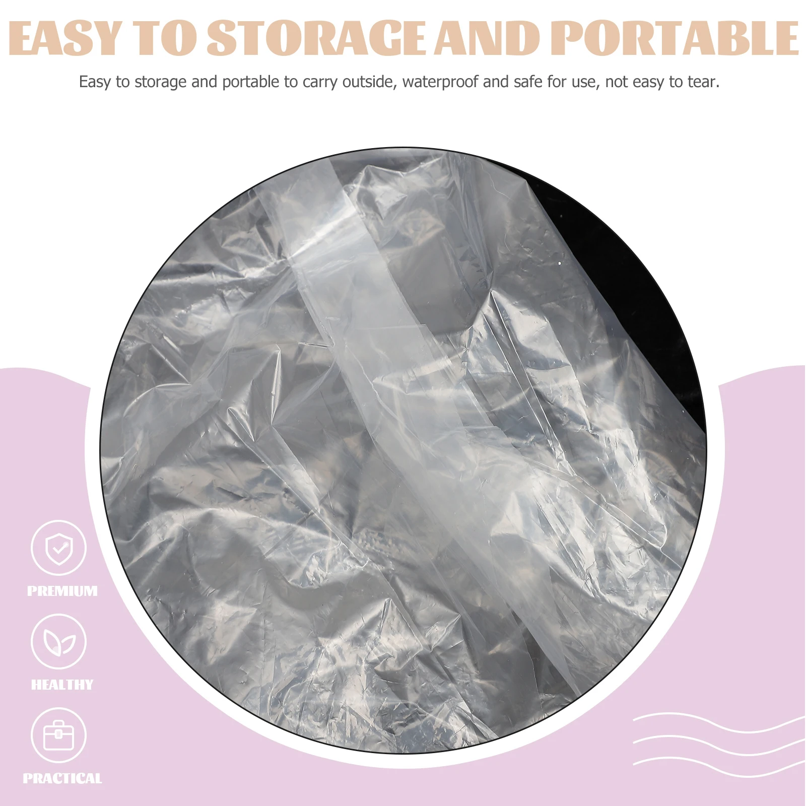 

6 Pcs Translucent Thickened Compressed Raincoat Miss Poncho Adults or Ponchos Mens with Hood