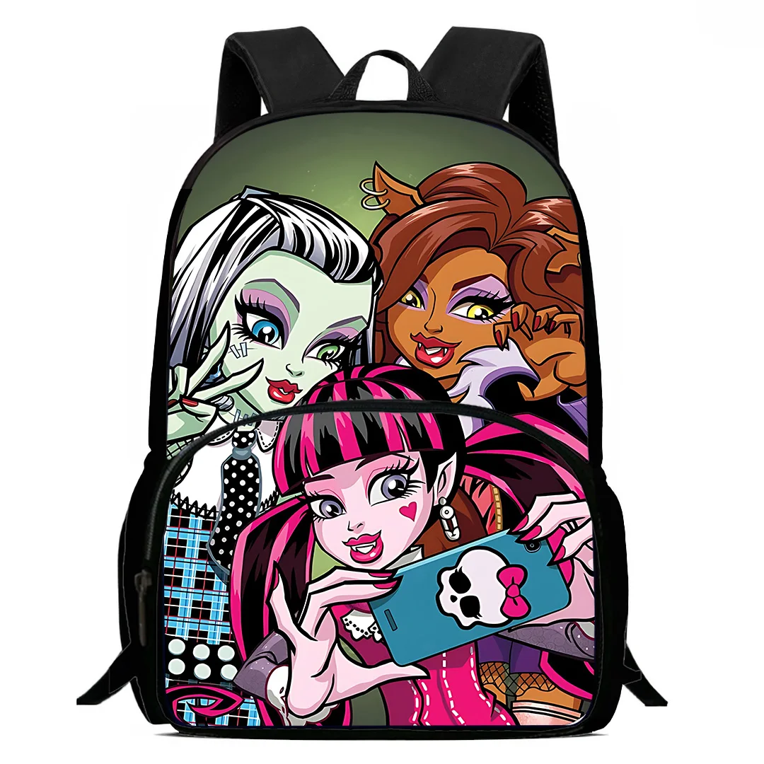 Mochila Durável para Acampamento de Grande Capacidade para Meninos e Meninas, Mochilas Monstros Altas, Mochilas Escolares, Presente de Aniversário Infantil