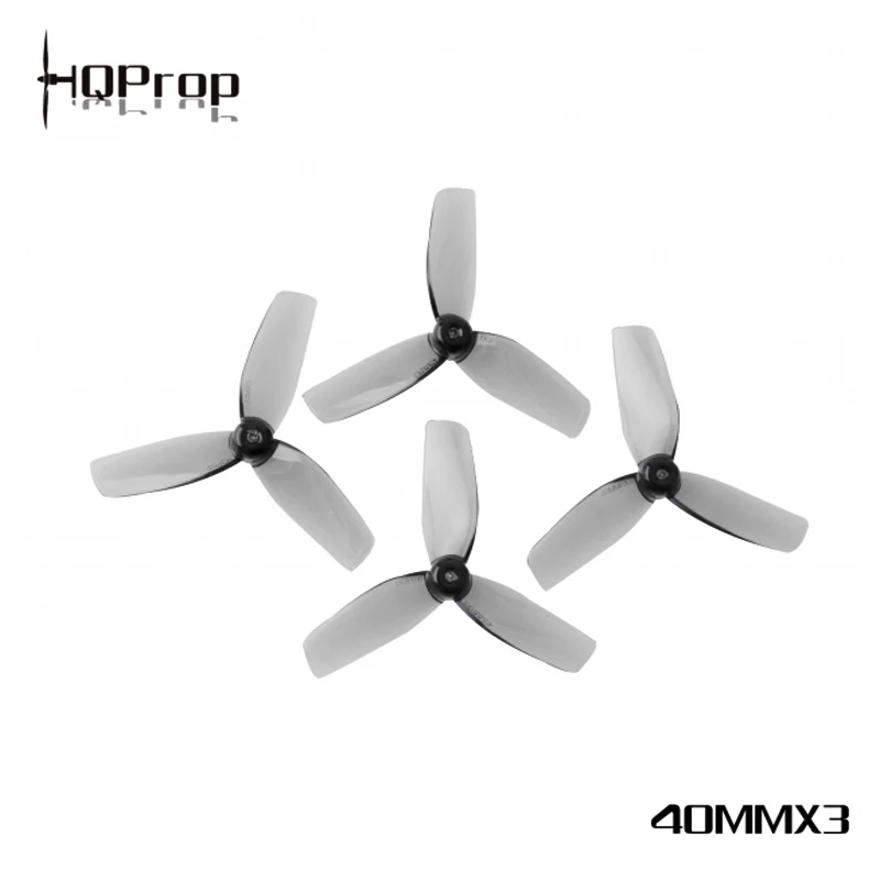 10 Pares (10CW + 10CCW) HQPROP 40MMX3 40mm 3-Blade PC Micro Hélice 1mm 1.5mm para RC FPV Freestyle Tinywhoop Drones Peças DIY