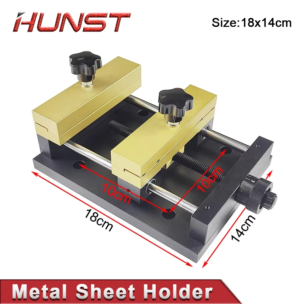 HUNST Metal Sheet Holder Marking Attechment Fixed Bracket Metal Fixture for Fiber Laser Engraving Machine Card Cutting