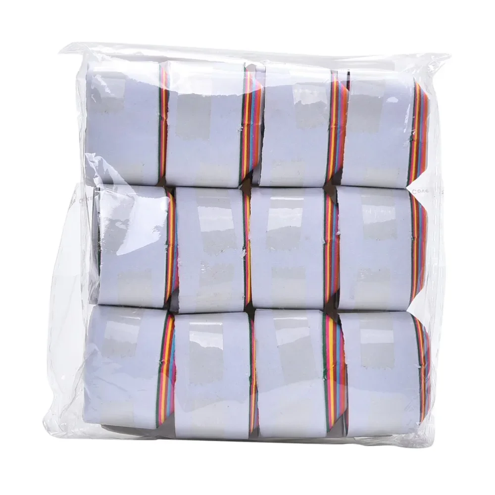 12pcs/set Magic Tricks Multi-color White Mouth Coils Paper Streamers From Mouth Magic Prop Magician Supplies Toys Accessories