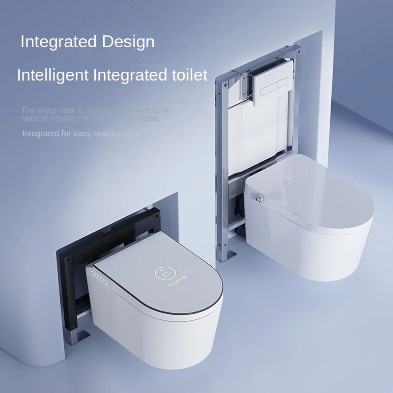 High End Hotel Wall Hung Wash Mounting Intelligent 2023 Self Clean Wc Smart Wall Hang Toilet With Uv Light Odor Control