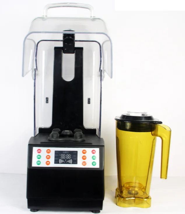 Multi-function Ice Fruit Milk Tea Blender Soundproof smoothie machine with cover