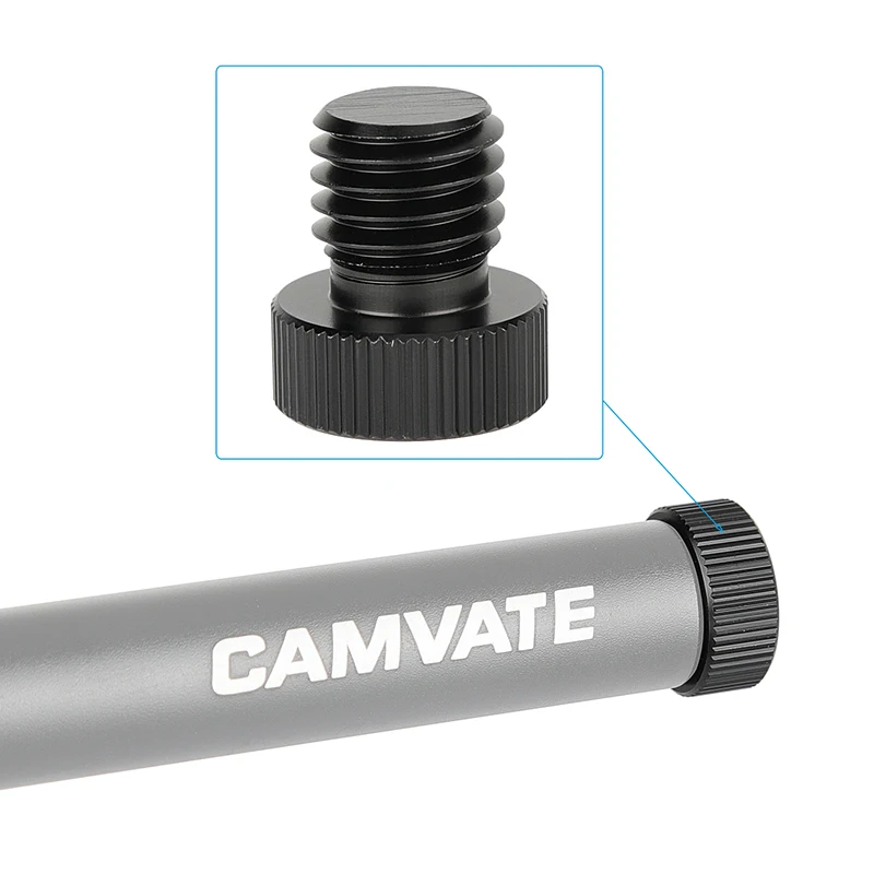 CAMVATE 15มม.ปลั๊ก M12ชาย1/4 "อะแดปเตอร์สกรู2ชิ้นสำหรับแกน15มม.M12ด้ายภายใน