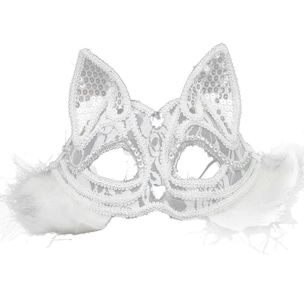 Black Cat Eye Mask para senhoras e meninas, renda misteriosa, luxo, maquiagem veneziana, bola, sexy, adequado