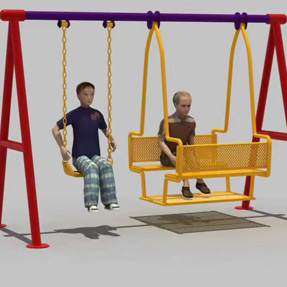 Outdoor outdoor fitness equipment Park community Urban new rural leisure and entertainment places Single swing chair