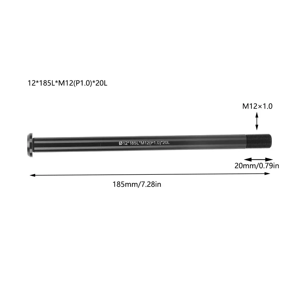 Aluminium Alloy Bike Thru Axle Hollow Light Weight Bike Hubs Thru Axle Adapter Length 117/168/185mm Thread Pitch 1.0/1.5mm