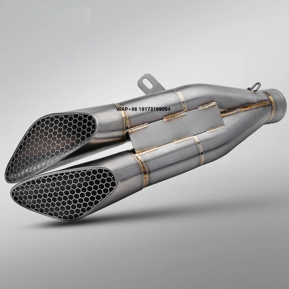 

Модификация выхлопной системы мотоцикла R1/R1M: глушитель Gemini Ti.alloy Silver с двойным выходом, 2025-