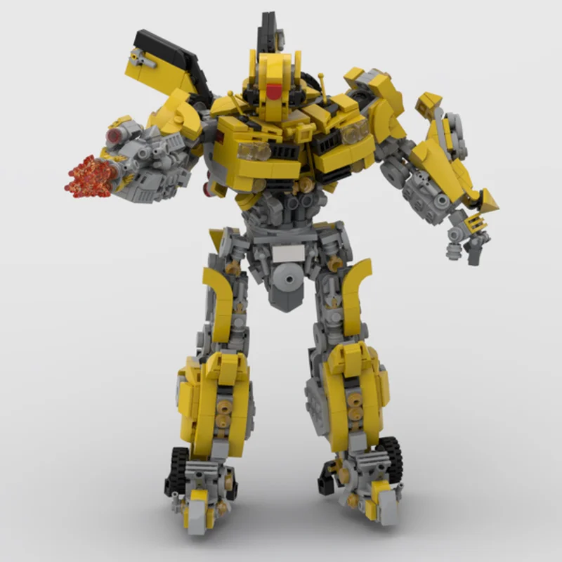 1128 قطعة MOC تلعثم الانحناء فيلم 2007 لتقوم بها بنفسك اللبنات تحويل نموذج الإبداعية التجمع سيارات لعبة روبوت العمل تحصيل #3