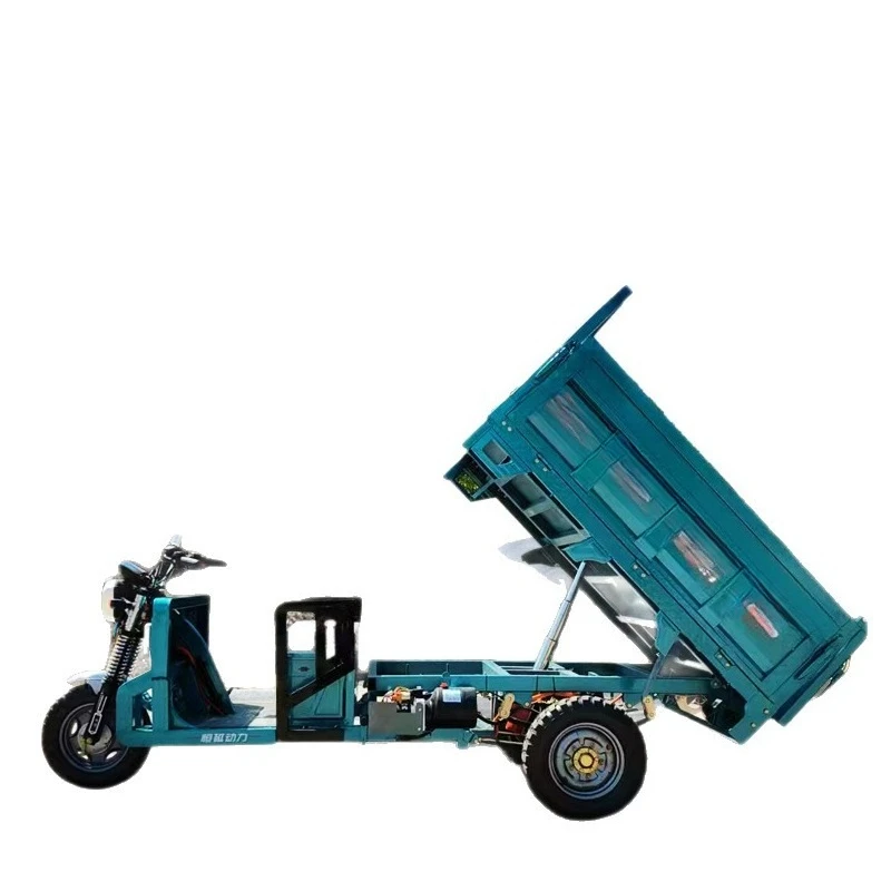 

1.8 meters self-unloading electric tricycle hydraulic load climbing mountainous area household agricultural freight pulling