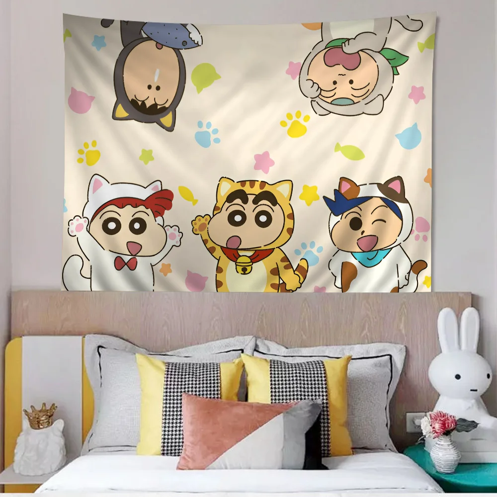 C-crayon-shin c-chan אנימה שטיערנות תלוי שטיחים קיר היפי שוטיחים