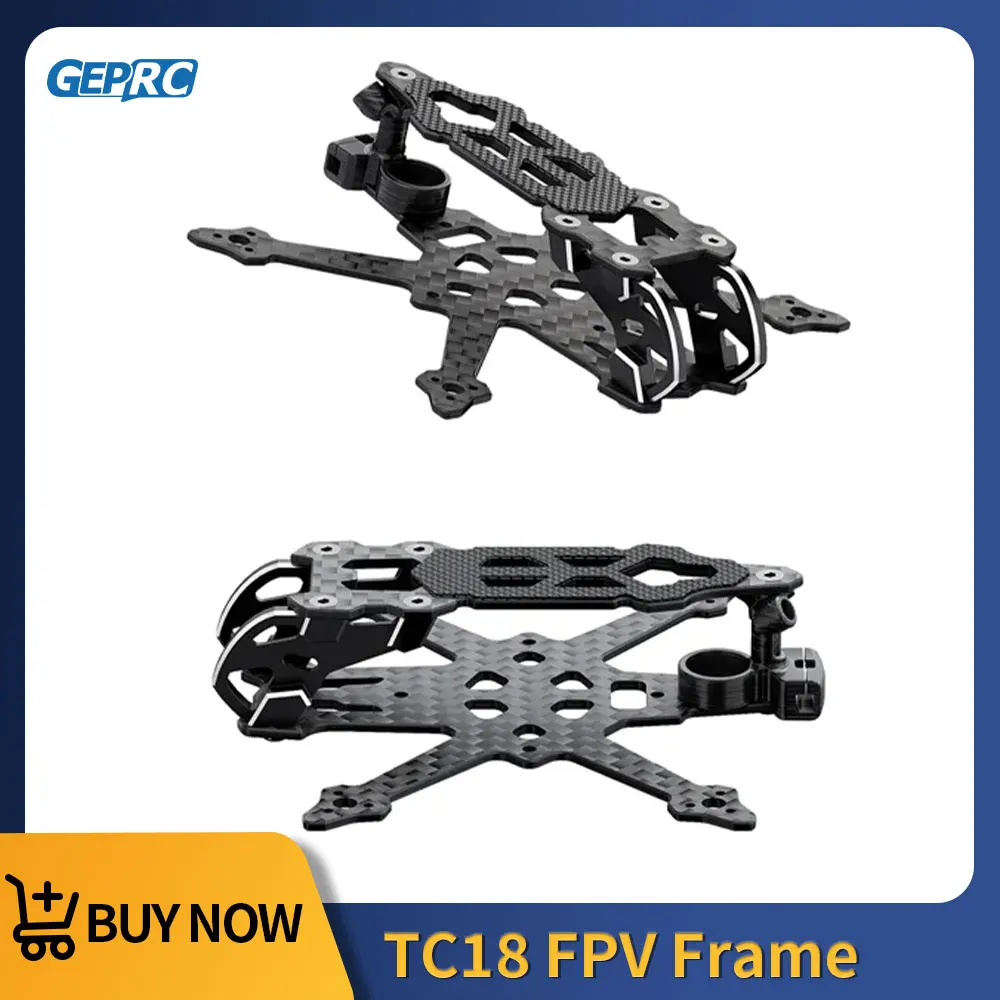 

Комплекты рам GEPRC GEP-TC18 для дрона T-Cube18: карбоновая рама, запчасти и аксессуары для DIY FPV квадрокоптеров на радиоуправлении