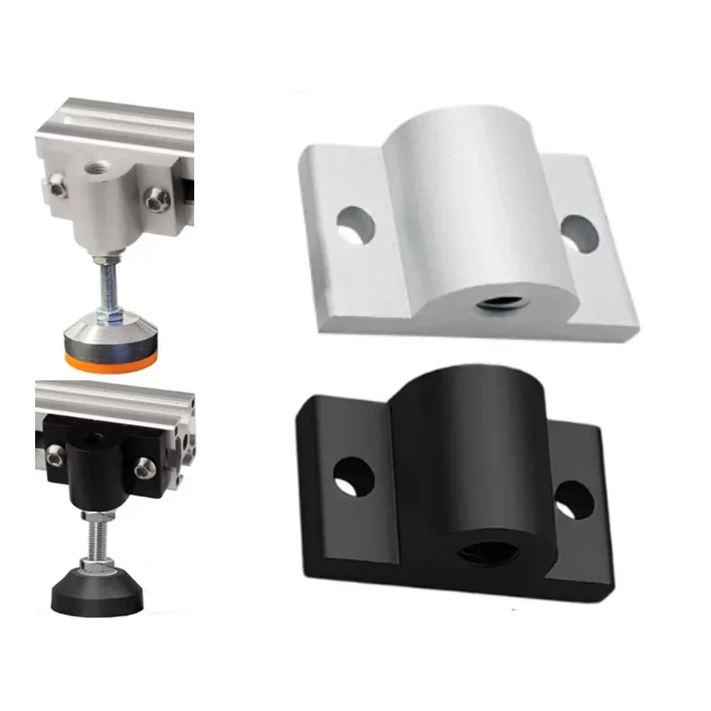 1Sets 2020 3030 4040 Aluminum Profile for Adjustable Foot Pad Mouting Kit Caster Wheel Connector Fixed Extruded Corner Code