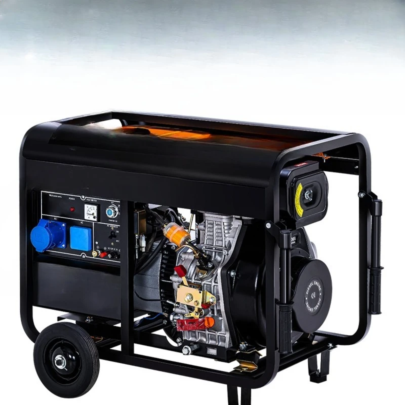 

Diesel generator set 5kw6.5kW 8 single phase 220v10 three 380 household 12 small