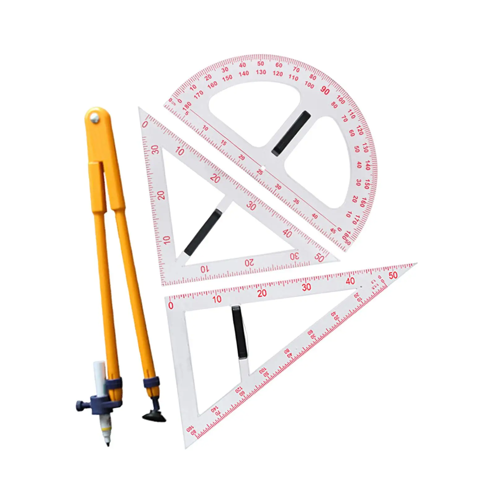 Geometry Tool with Detachable Handle Precision Angle Measurement Drawing for