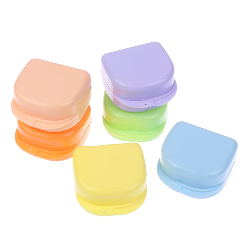 

1Pcs Denture Storage Box Partial Denture Case Orthodontic Prosthesis Teeth Container Boxes Dental Retainer