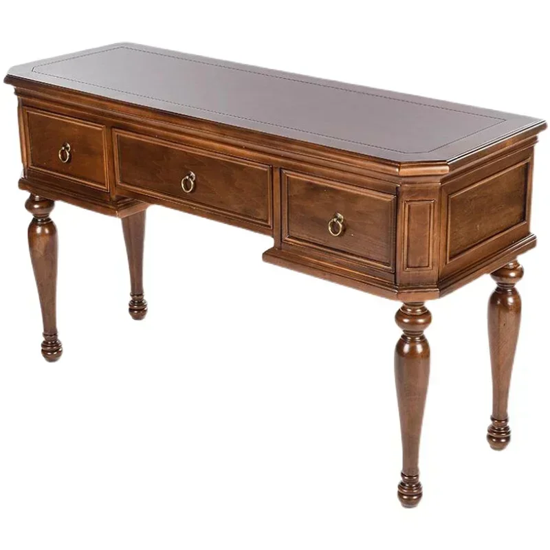 TAO Small Apartment Simple Design Makeup Table Solid Wood Dressing Table Solid Wood Simplicity Desk