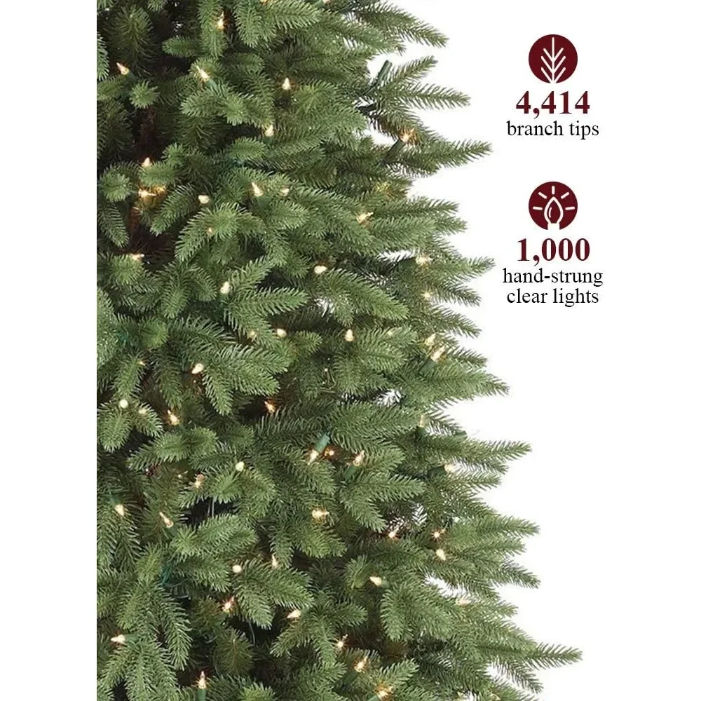 9ft Pre-Lit Stratford Spruce Artificial Christmas Tree with Clear Incandescent Lights, Christmas Tree