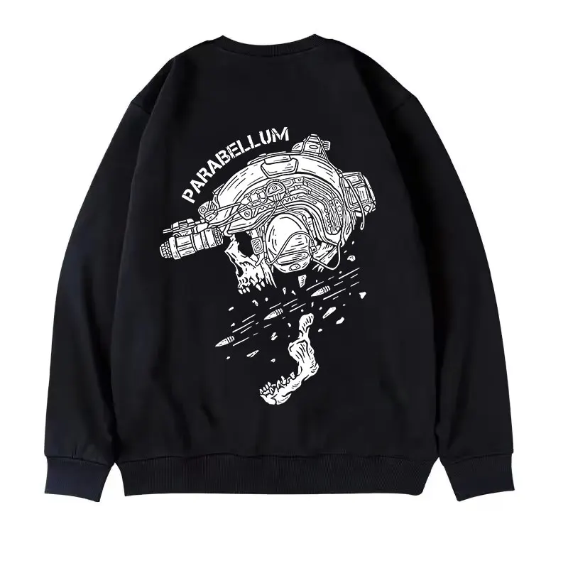 Parabellum The Fired Bullet Männer Taktik Rundhals Hoodie Herbst Winter Outdoor Sport Hoodies Kleidung Militärbegeisterte