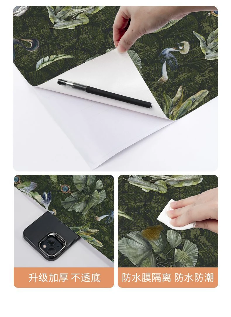 ملصقات حائط ذاتية اللصق على شكل طائر ريترو لتزيين الحائط على شكل حيوانات إيجريت قابلة للإزالة وقابلة للتقشير واللصق لخزانة غرفة النوم #3